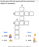Alphabet Crossword - alphabet - Kindergarten