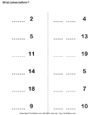 Counting Down - number - Kindergarten