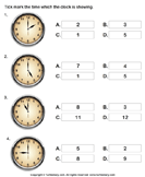 Reading Time on Analog Clocks